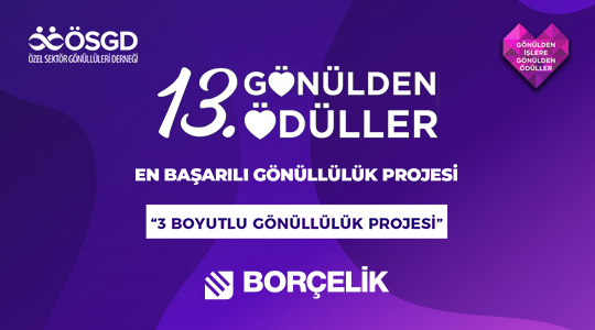 Borçelik’e “En Başarılı Gönüllülük Projesi” Ödülü